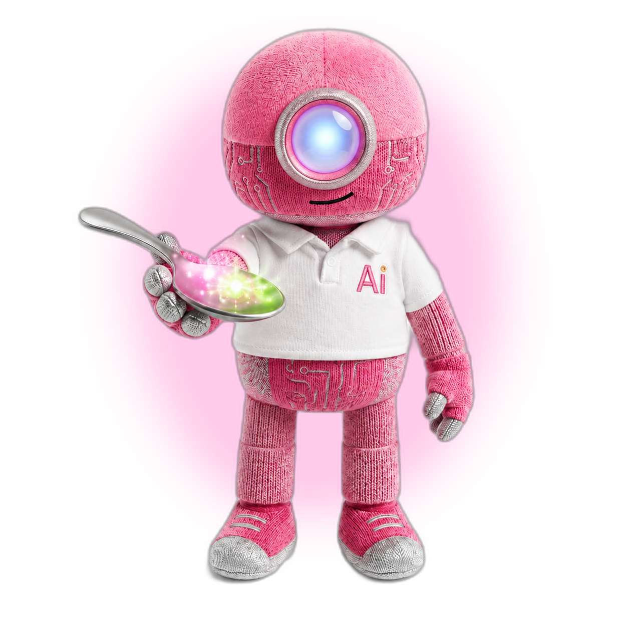 MINTO mascot with AI spoon